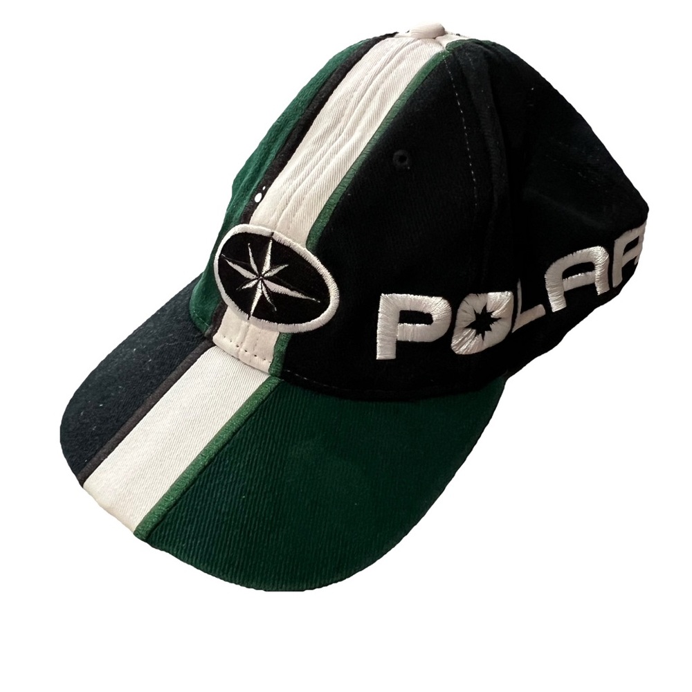 Vintage Polaris ATV Embroidered Logo Snapback Hat Baseball Cap AOP 4 Wheeler